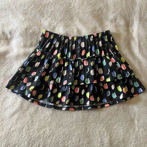 Target Circo Girls' Black / Multicolor Ruffled Skirt Size 10/12 (L) NWOT